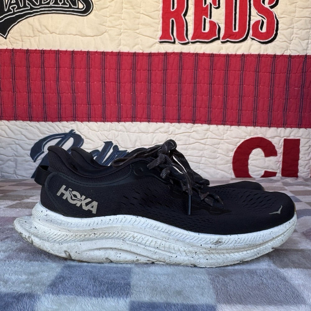 Size 8.5 - Hoka One One Kawana 2 1147913 BWHT Black Running Shoes Women's - Picture 8 of 12